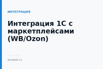 Интеграция 1С с маркетплейсами (WB/Ozon)